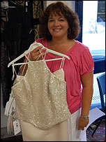 Sue Mogford with her purchase