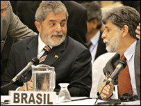 O presidente Luiz Inácio Lula da Silva na Guatemala