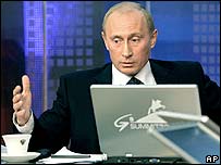 Vladimir Putin no G8