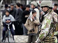 Andican'daki bir Özbek askeri