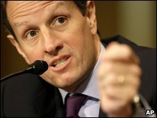 Timothy Geithner tuyên thệ nhậm chức Bộ Trưởng Ngân khố Mỹ