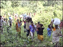 हिंसा से विस्थापित