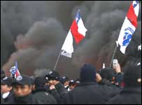 Grevistas no Chile