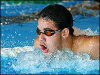 O nadador Thiago Pereira