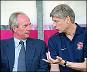 Sven-Goran Eriksson and Arsene Wenger