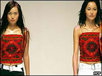 Modelos na Semana de Moda de Hong Kong