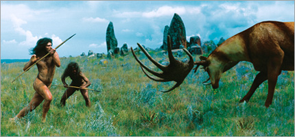 Homo heidelbergensis hunting
