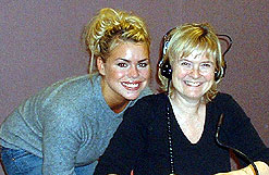 Image: Billie Piper with Martha Kearney