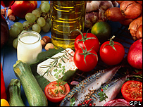 futas, legumes, peixes - a dieta mediterrânea