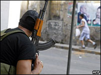 Integrante do Amal em Beirute