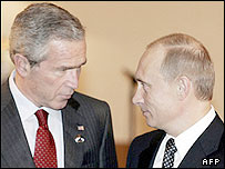 ولاديمير پوتين و جورج بوش