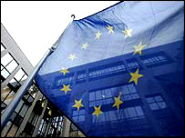 Brüksel'de AB Bayrağı