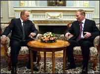 Леонід Кучма і Владімір Путін