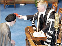 محمد خاتمی در مراسم دريافت دکترای افتخاری