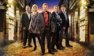 I'd Do Anything: (L-R) Sir Cameron Mackintosh, Denise Van Outen, Graham Norton, Lord Andrew Lloyd Webber and John Barrowman