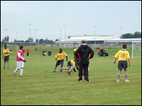 Playing at Shrewsbury Sports Village