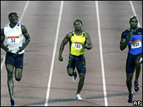 Usain Bolt and Asafa Powel