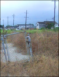 Local onde ficava casa varrida pelo Katrina (foto: Bruno Garcez)