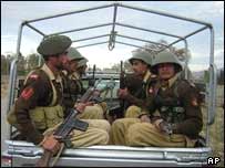 نفرات ارتش پاکستان در مناطق مرزی