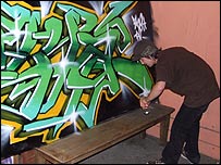 Graffit wall, Ipswich Steamboat