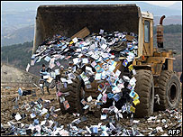 英国的垃圾循环再用率是欧洲最差的国家之一