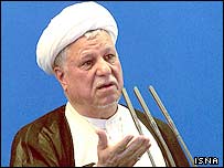 اکبر هاشمی رفسنجانی، عضو جامعه روحانيت مبارز، مورد حمايت اين تشکل قرار نگرفته است