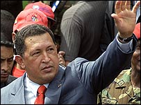 O presidente venezuelano Hugo Chávez