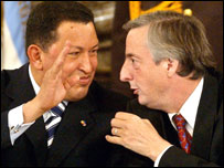 Hugo Chávez e Néstor Kirchner