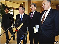 ABD senatörleri Charles Schumer, Tom Coburn ve Lindsay Graham