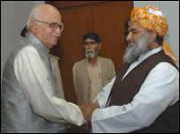 لال کرشن ایڈوانی اور مولانا فضل الرحمٰن