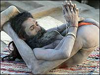 Yoga man c/o Associated Press