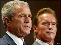 Bush và Schwarzenegger