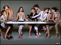 Anúncio proibido da grife francesa Marithe et François Girbaud 