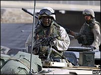 Soldados americanos em Falluja