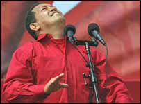 O presidente venezuelano, Hugo Chávez