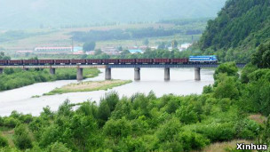 圖們江中朝邊境