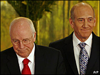 Dick Cheney e Ehud Olmert
