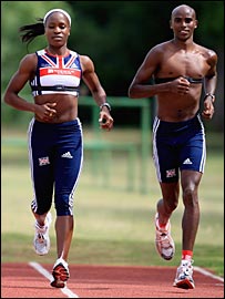 训练中的运动员