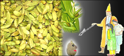 هيل با پرده دار و اطفال حرف می زند.