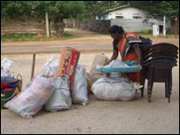 Civilians fleeing Jaffna after violence (Library photo)