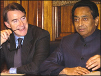 पीटर मैंडेल्सन और कमलनाथ