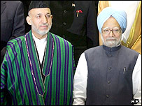 حامد کرزی و منموهان سينگ