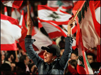 Manifestação no Líbano