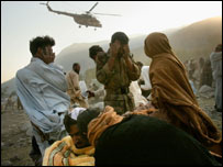 भूकंप के बाद बालाकोट का एक दृश्य