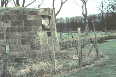 Bastion and ha-ha wall at Kirkleatham
