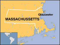 Localização de Gloucester (MA) no mapa dos EUA