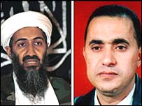 الزرقاوی (راست) و بن لادن 