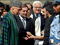 حامد کرزی در پاکستان