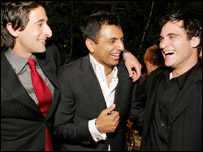 एड्रियन ब्रोडी, श्यामलन और जोकिन फ़ीनिक्स