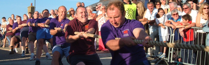 Men's tug of war competition